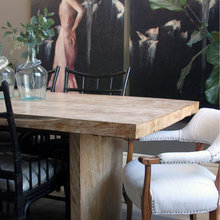 Painted DR chairs/Farm table