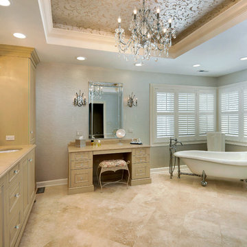 Spacious Master Bath with Free-Standing Tub & Shower