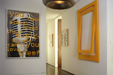 Entryway - transitional entryway idea in New York