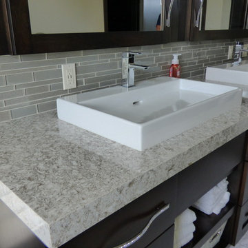 Cambria Minera Wet Bar and Hanstone Kitchen