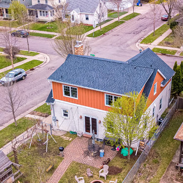 Project 3373-1 St. Paul Craftsman Bungalow Adds 2nd Story + Front Entry Portico