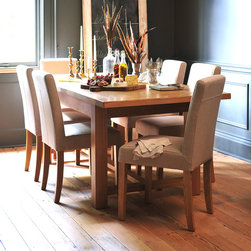 Oak Dining Table with Cream Chairs - Products