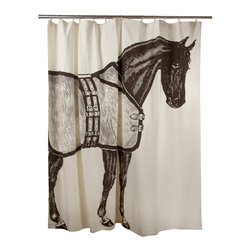 Thomas Paul - Thoroughbred Shower Curtain - Shower Curtains