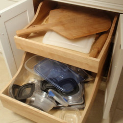 Roll Out Lower Cabinet Trays - Kitchen Drawer Organizers