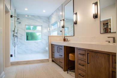 Example of a trendy home design design in Indianapolis