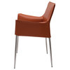 Colter Ochre Leather Dining Chair, HGAR403