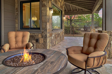 Inspiration for a rustic patio remodel in Phoenix