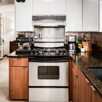 Striking Two-Tone Kitchen Remodel Done With Cabinet Refacing