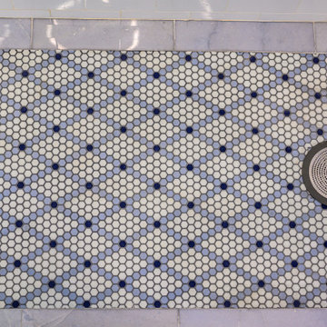 Mosaic Shower Floor and Drain Detail