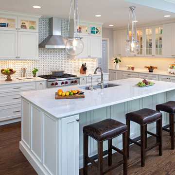 Transitional White Kitchen