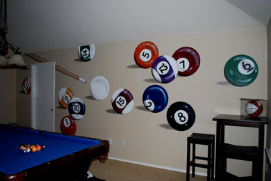 Eclectic family room photo in Dallas