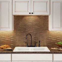 Fasade Waves, Cracked Copper - Home Decor
