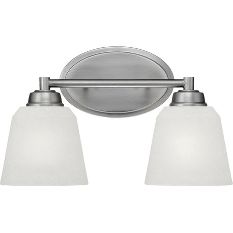 Franklin Vanity Light Brushed Pewter, 2-Light