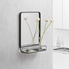 Moselle Wall Mirror With Shelf, 24"