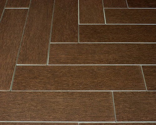 Mahogany Wood Plank Porcelain - Wall And Floor Tile