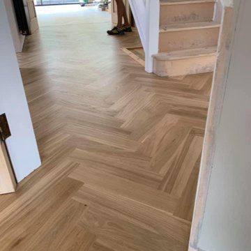 Engineered Rustic Oak Blocks 20/6 x 100 x 500mm Laid in Brighton