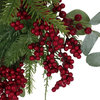 Torelli 22" Eucalyptus Artificial Wreath With Berries and Pinecones