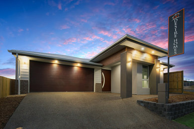Minimalist home design photo in Brisbane