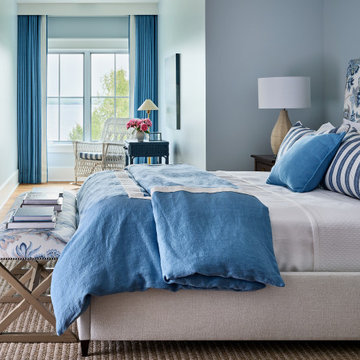 Second Level Primary Bedroom in Lake House
