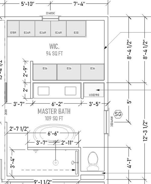 Tile choice for contemporary master bathroom shower