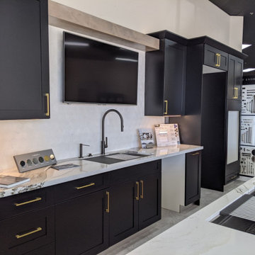 Siteline Cabinetry Display with Three Galley Ideal Workstations - Showroom
