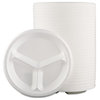 Elite Laminated Foam Dinnerware, Plate, 3-Comp, 10 1/4" dia, White, 500/Carton