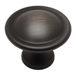 Cosmas - Cosmas 4539ORB Oil Rubbed Bronze Cabinet Round Knob, 1-1/8" Diameter, Set of 10 - Cabinet And Drawer Knobs