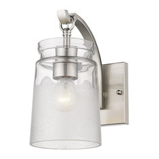 Golden Travers 1-LT Wall Sconce 1405-1W PW-CAG, Pewter
