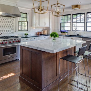 Transitional Kitchen in Historic Home