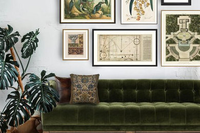 Example of an eclectic living room design in DC Metro