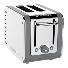 Dualit Architect 2 Slots Body With Panel Toaster, Grey/Stainless Steel