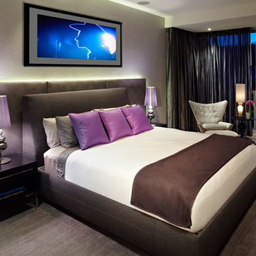 Modern Bedroom by Troy Adams features VIOSKI Louis II Chair