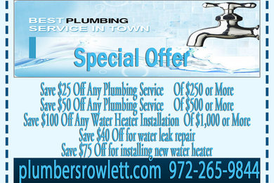 Plumbers Rowlett