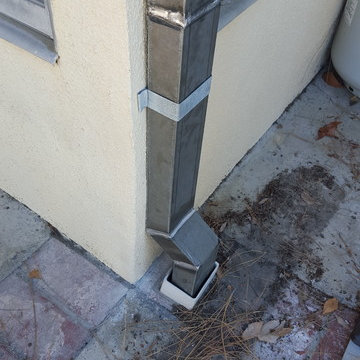 Soldered Steel Downspouts in La Cresenta