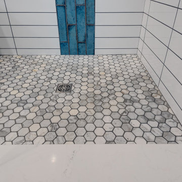 Modern Contemporary Master Bathroom with Argentinian Influence