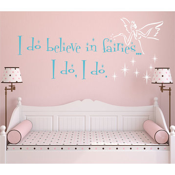 Believe in Fairies Wall Decal, 12", Candy Apple
