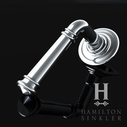 DOOR LEVER WITH ROSETTE - Door Hardware