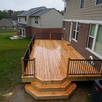 Cedar Deck w/ Aluminum Railing, Union KY area