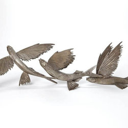 Bronze flying fish I (sculpture) - Sculptures