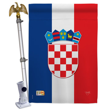 Croatia Flags of the World Nationality House Flag Set