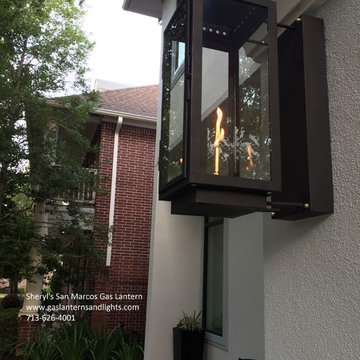 Contemporary San Marcos Gas Lanterns by Sheryl Stringer