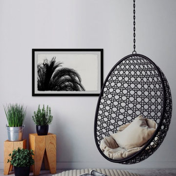 "Palm Tree Foliage" Framed Painting Print
