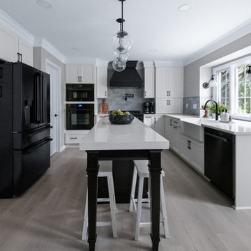 From Cramped & Dated to Light & Bright in Black and White