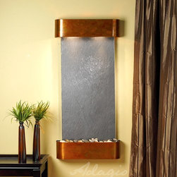 Cascade Springs Indoor Fountains with Rustic Copper and Black Featherstone - Indoor Fountains