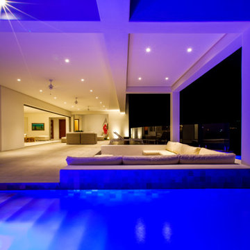 Modern home with an ocean view