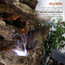 Alpine 6-Tiered Rainforest Waterfall Fountain With LED Lights, 40" Tall