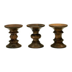 Eames Walnut Stool | Smart Furniture - Side Tables And End Tables