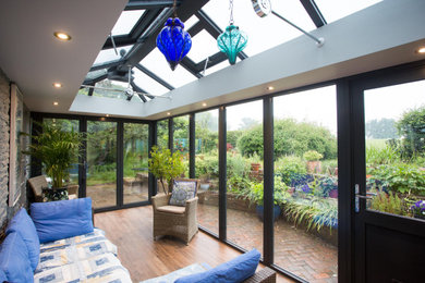 This is an example of a modern conservatory in Sussex.