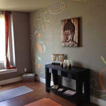 yoga space for bedroom