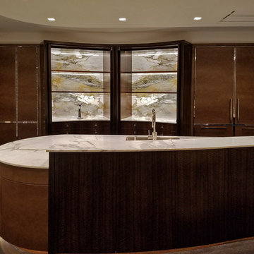 2cm Calacatta Marble Kitchen and Bar Countertops